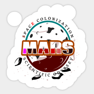 occupy mars Sticker